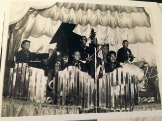 Photo: WBHM ; Loretta Whyte and band; Flame Club. I believe the Flame Club had 2 levels, thus different decor per floor. Band at Flame club included George Lott, trumpet, Buster Washington, alto Sax, Bobby Burdette, tenor Sax, Paul Bryant, tenor Sax, TG Washam, drums.
